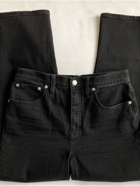 Madewell | Classic Straight Leg Jean Black | Size 28
